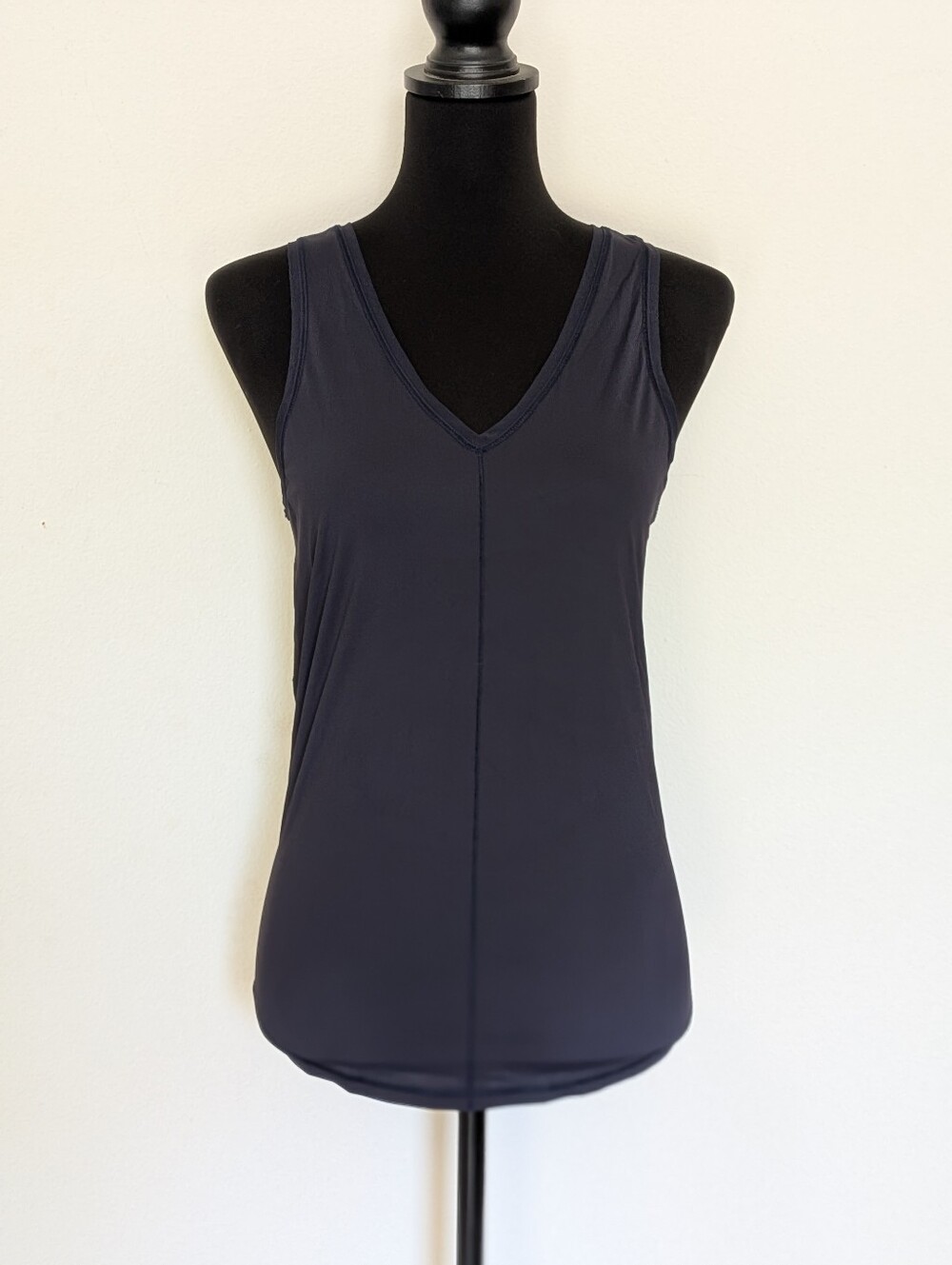 Lululemon Navy Racerback V-Neck Tank Top